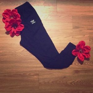 Black adidas joggers